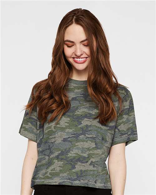 Boxy Leather Patch Tee