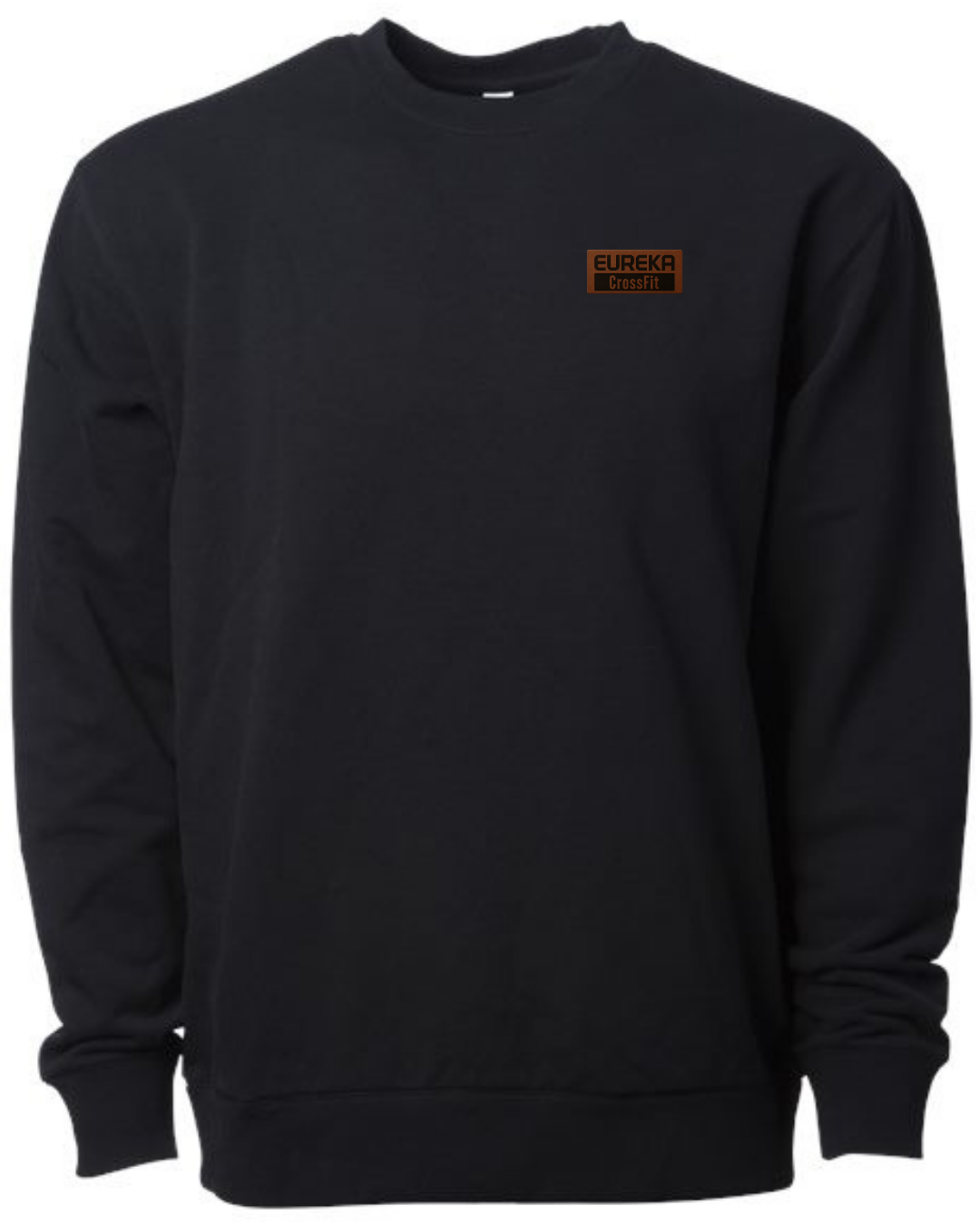Lux Modal Crewneck, Leather Patch