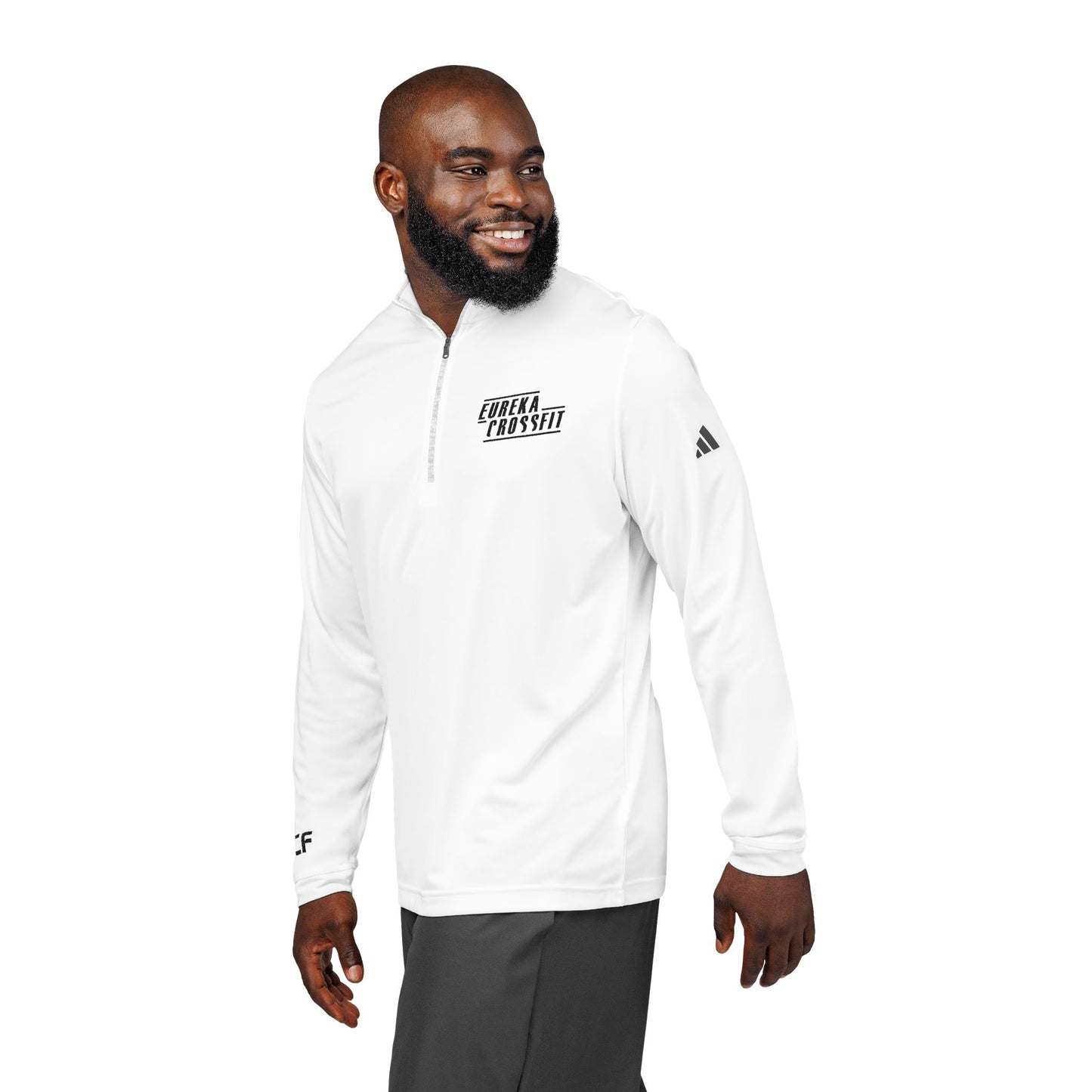 Embroidered Adidas® Quarter-Zip Pullover