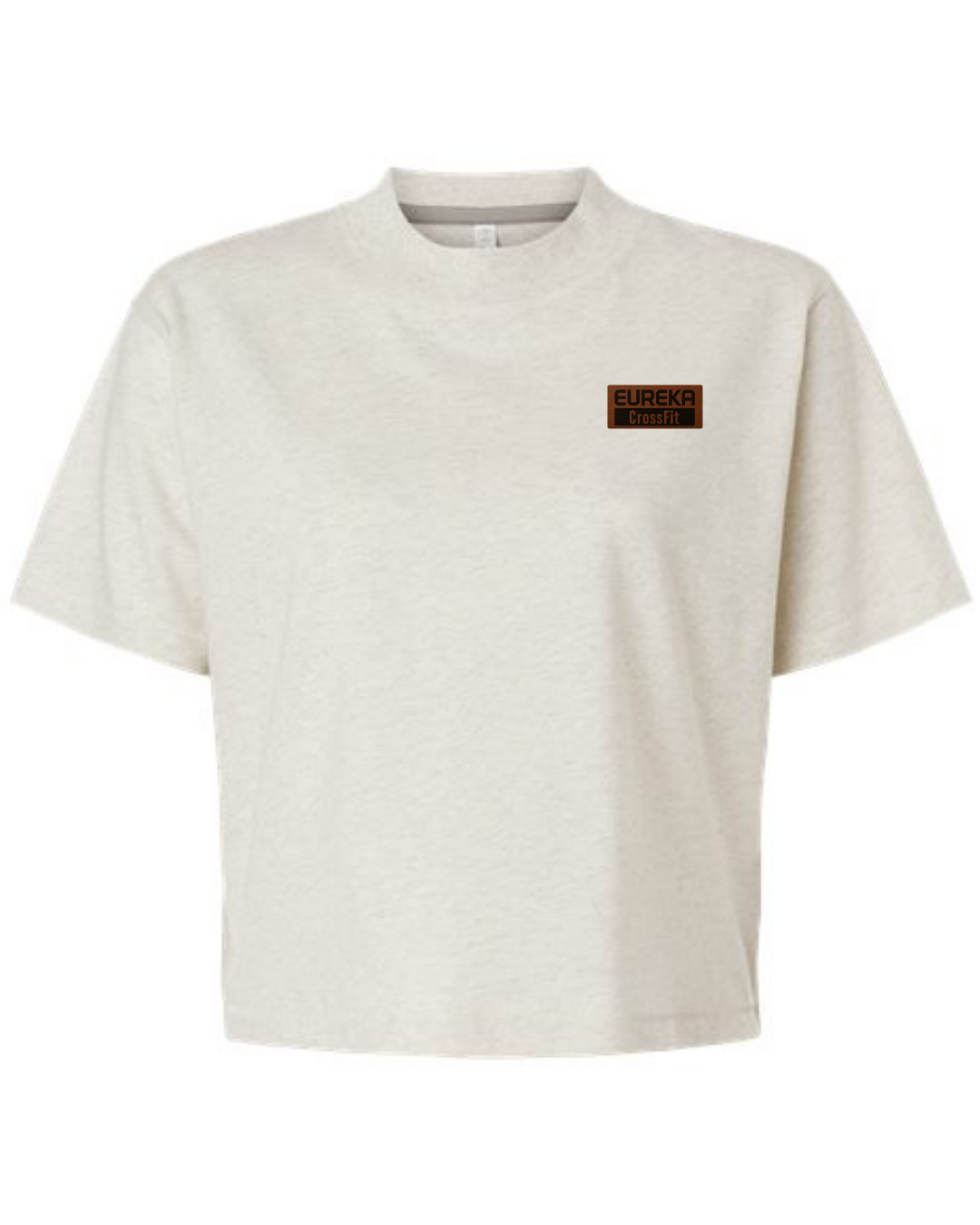 Boxy Leather Patch Tee