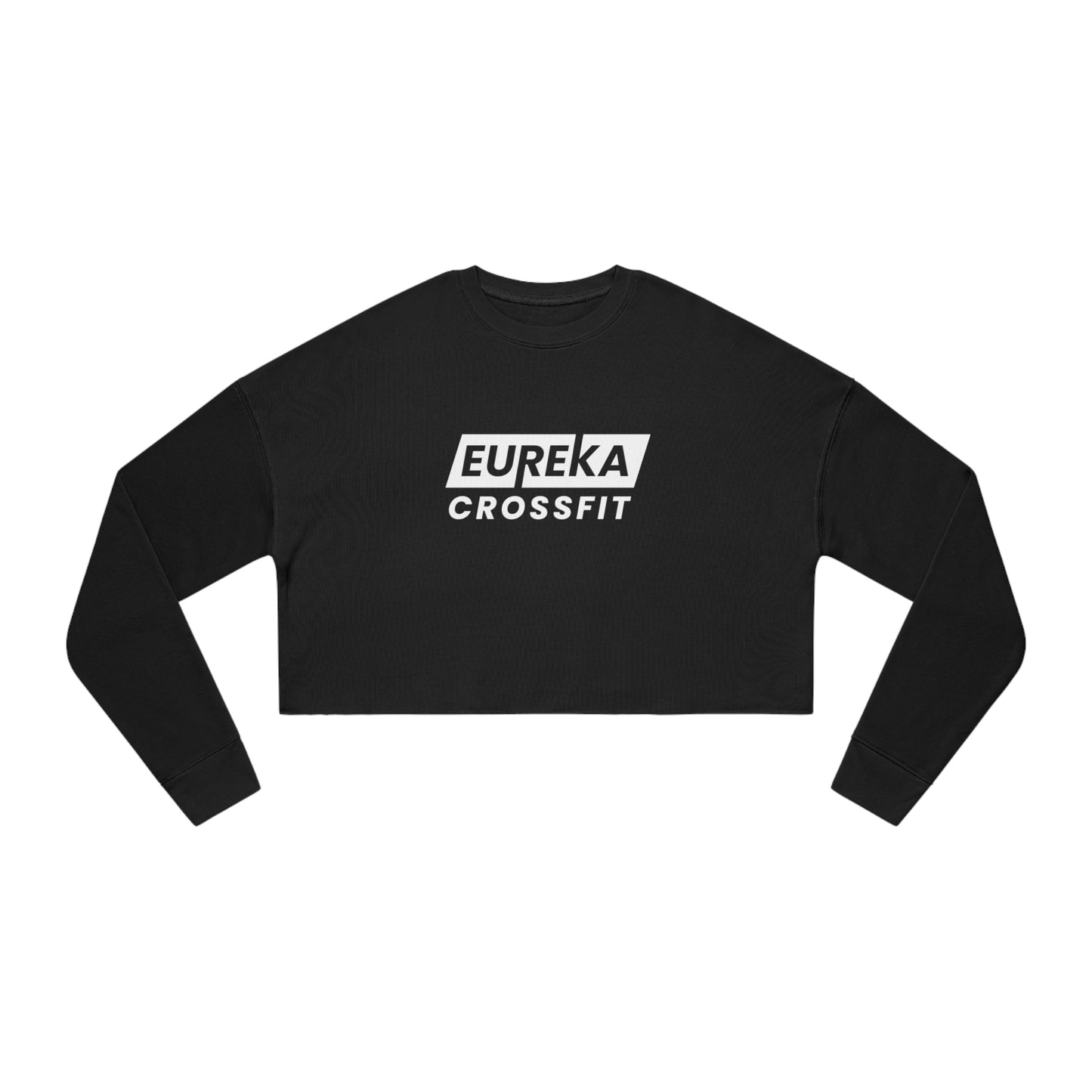 ECF Best Hour White Logo Cropped Sweatshirt