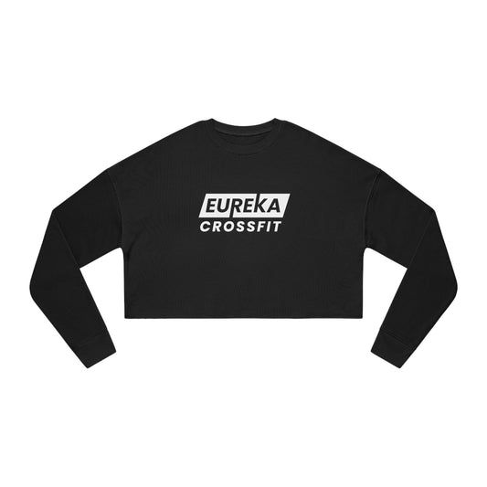 ECF Best Hour White Logo Cropped Sweatshirt