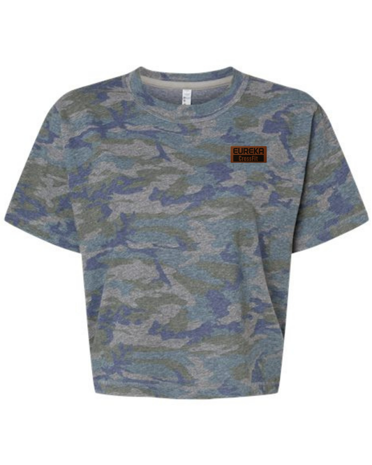 Boxy Leather Patch Tee