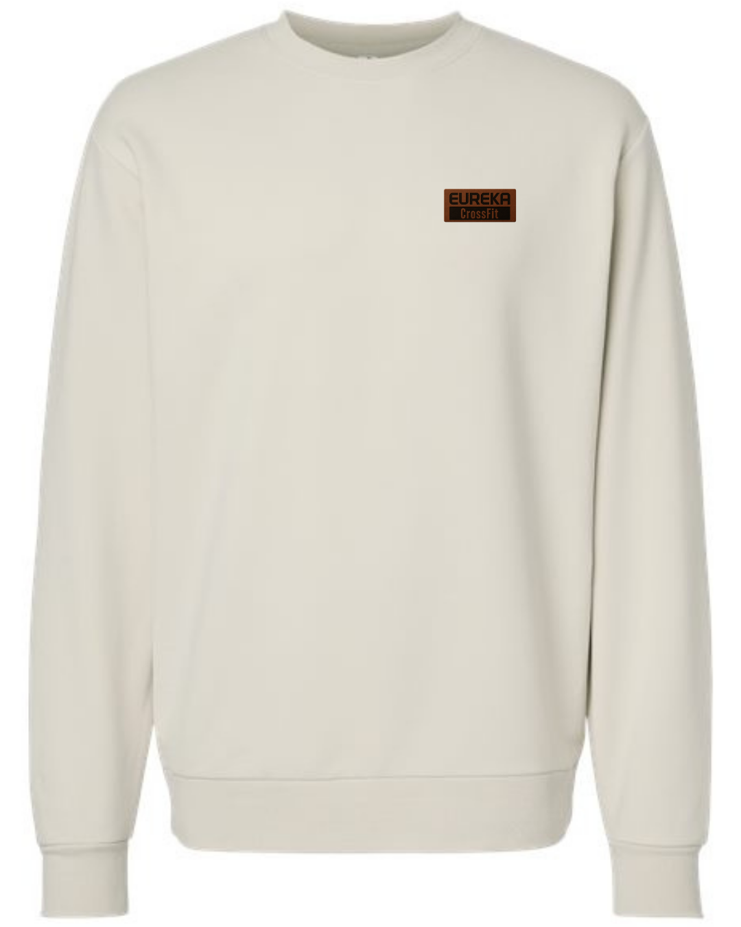Lux Modal Crewneck, Leather Patch
