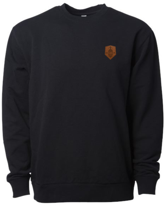 Lux Modal Crewneck, Leather Patch
