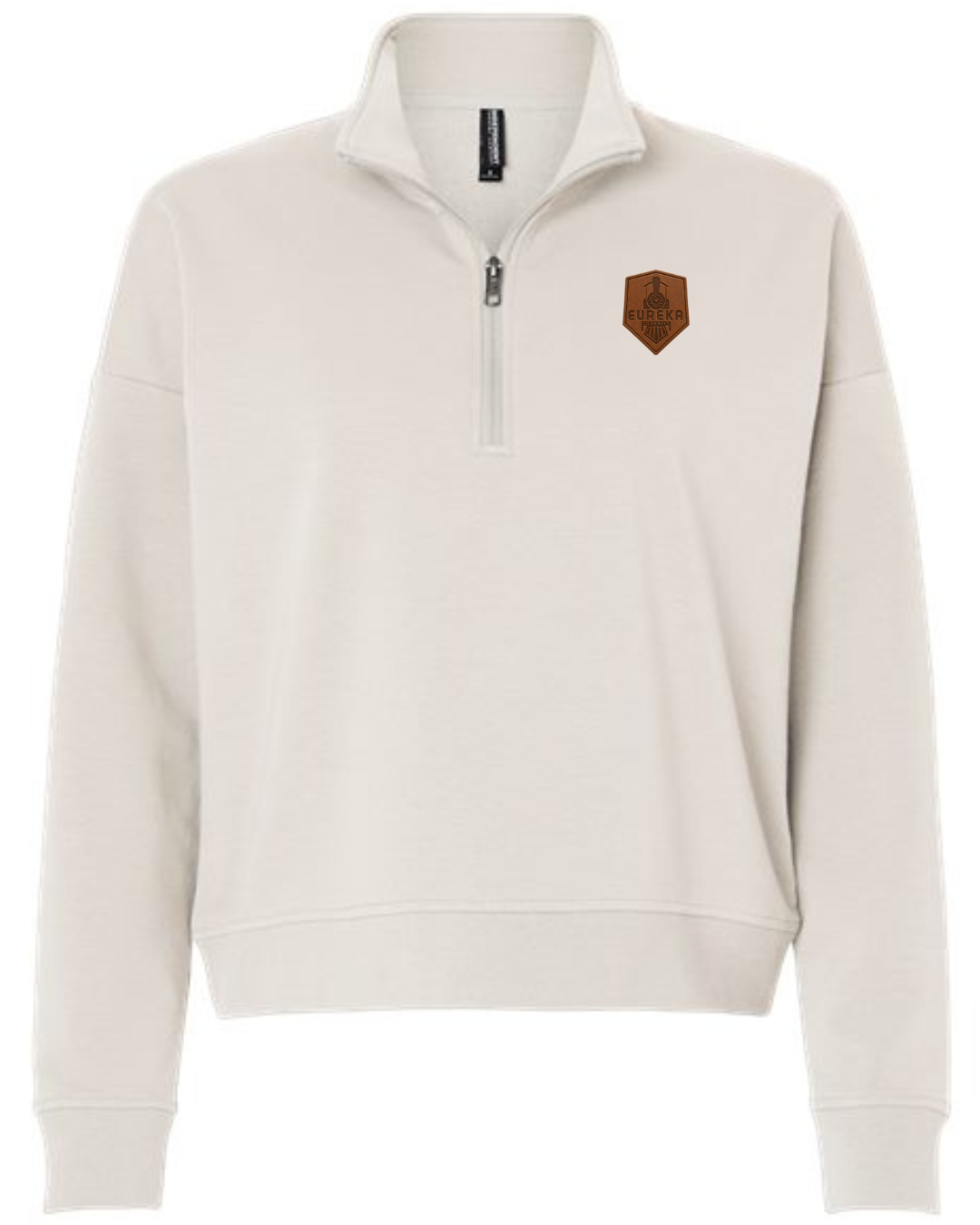 Women's Perform Quarter-Zip, Leather Patch